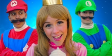 Super Mario met Princess Peach